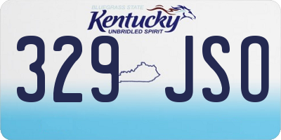 KY license plate 329JSO