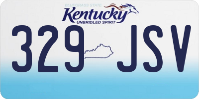 KY license plate 329JSV