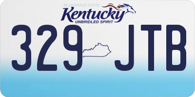 KY license plate 329JTB