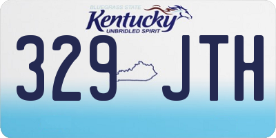 KY license plate 329JTH