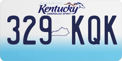 KY license plate 329KQK