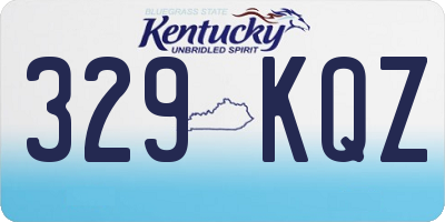 KY license plate 329KQZ
