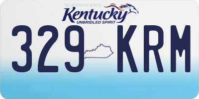 KY license plate 329KRM