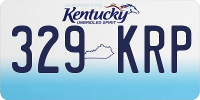 KY license plate 329KRP
