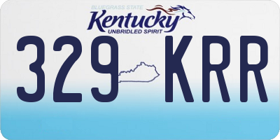 KY license plate 329KRR