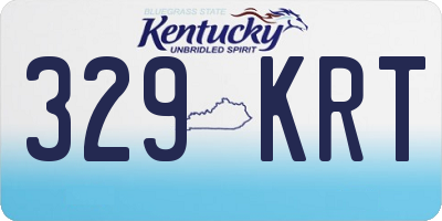 KY license plate 329KRT
