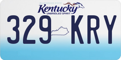 KY license plate 329KRY