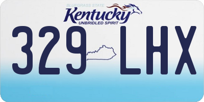 KY license plate 329LHX