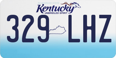 KY license plate 329LHZ