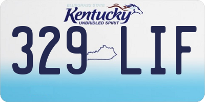 KY license plate 329LIF