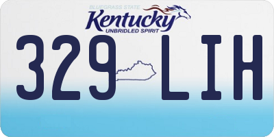 KY license plate 329LIH