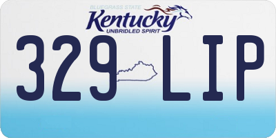 KY license plate 329LIP