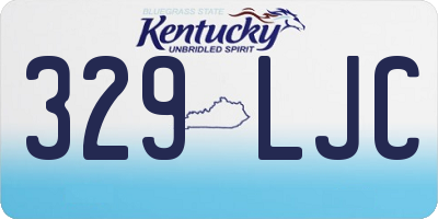 KY license plate 329LJC
