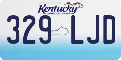 KY license plate 329LJD