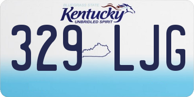 KY license plate 329LJG