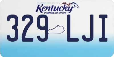 KY license plate 329LJI