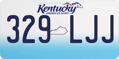 KY license plate 329LJJ