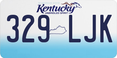 KY license plate 329LJK