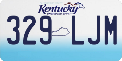 KY license plate 329LJM