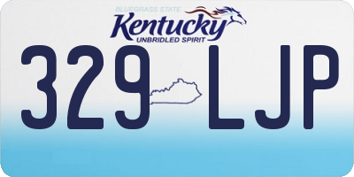 KY license plate 329LJP