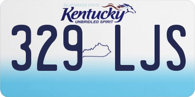 KY license plate 329LJS