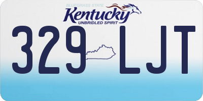 KY license plate 329LJT
