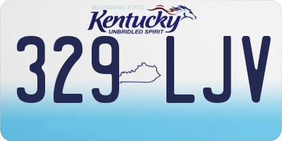 KY license plate 329LJV