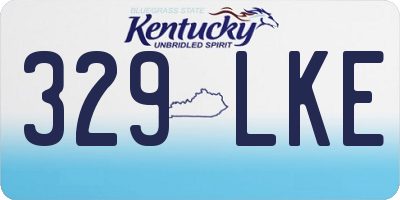 KY license plate 329LKE