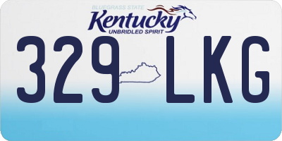 KY license plate 329LKG
