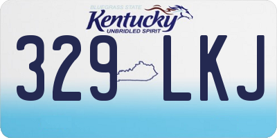 KY license plate 329LKJ