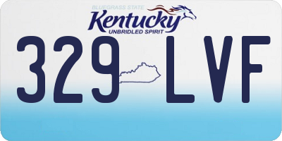 KY license plate 329LVF