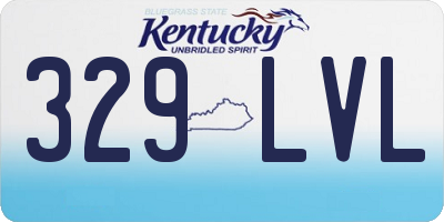 KY license plate 329LVL