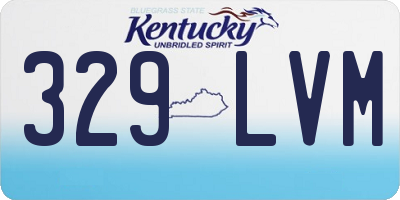KY license plate 329LVM