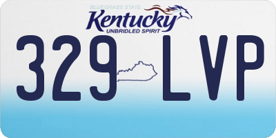 KY license plate 329LVP