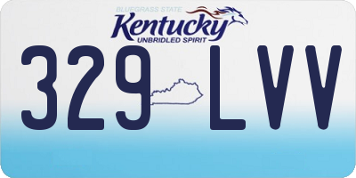 KY license plate 329LVV