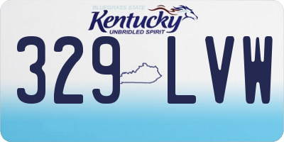 KY license plate 329LVW
