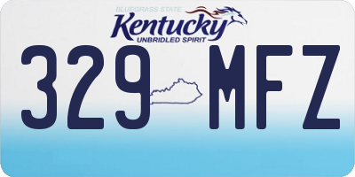 KY license plate 329MFZ