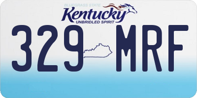 KY license plate 329MRF
