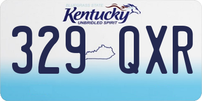 KY license plate 329QXR