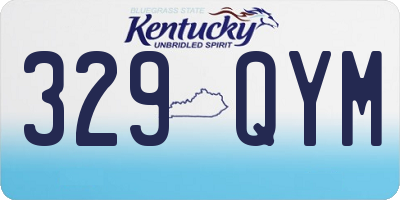 KY license plate 329QYM