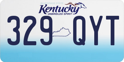 KY license plate 329QYT