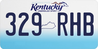 KY license plate 329RHB