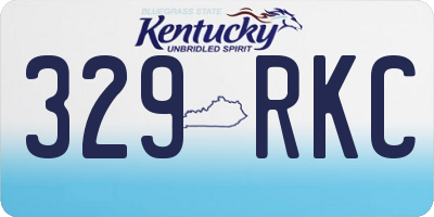 KY license plate 329RKC
