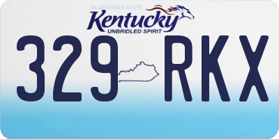 KY license plate 329RKX