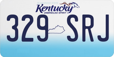 KY license plate 329SRJ