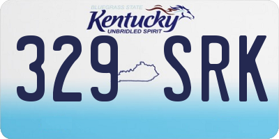 KY license plate 329SRK