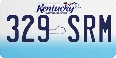 KY license plate 329SRM