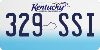 KY license plate 329SSI