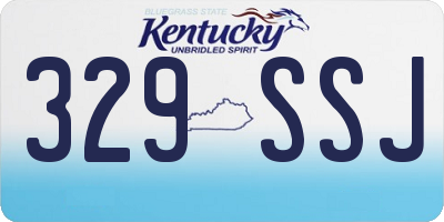 KY license plate 329SSJ