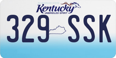 KY license plate 329SSK